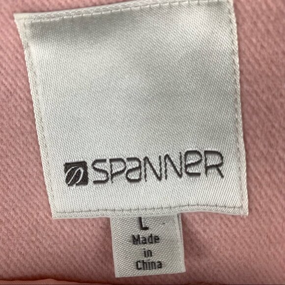 𝅺Spanner Pink Lightweight Melton Cloth size Large - Picture 2 of 10
